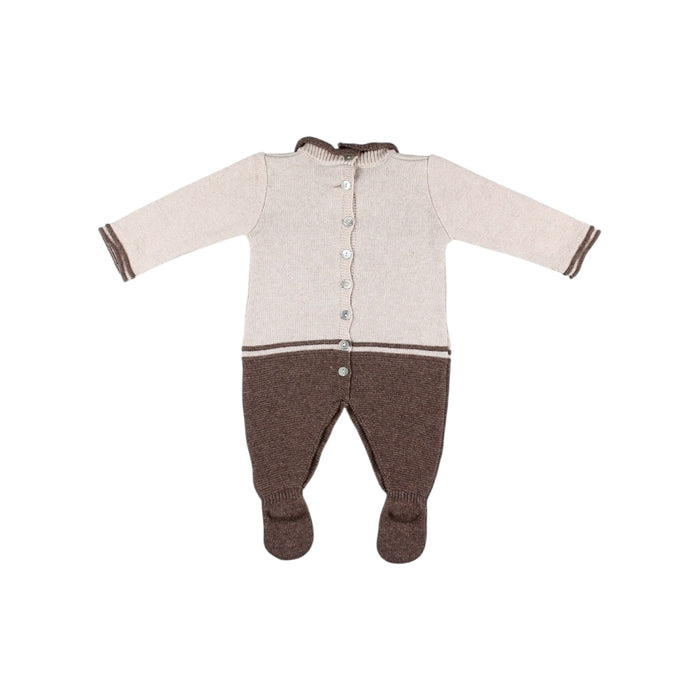 Deer Knitted 2-Piece Babygrow with Bonnet
