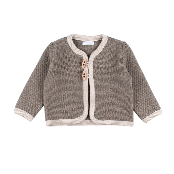 Deer Taupe Beige Cardigan