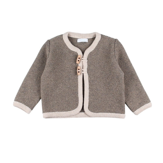 Deer Taupe Beige Cardigan