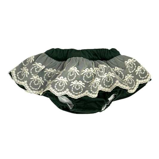 Delilah Green Lace Velvet Bloomers