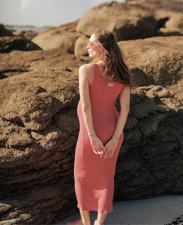Dinard beachwear dress - Red