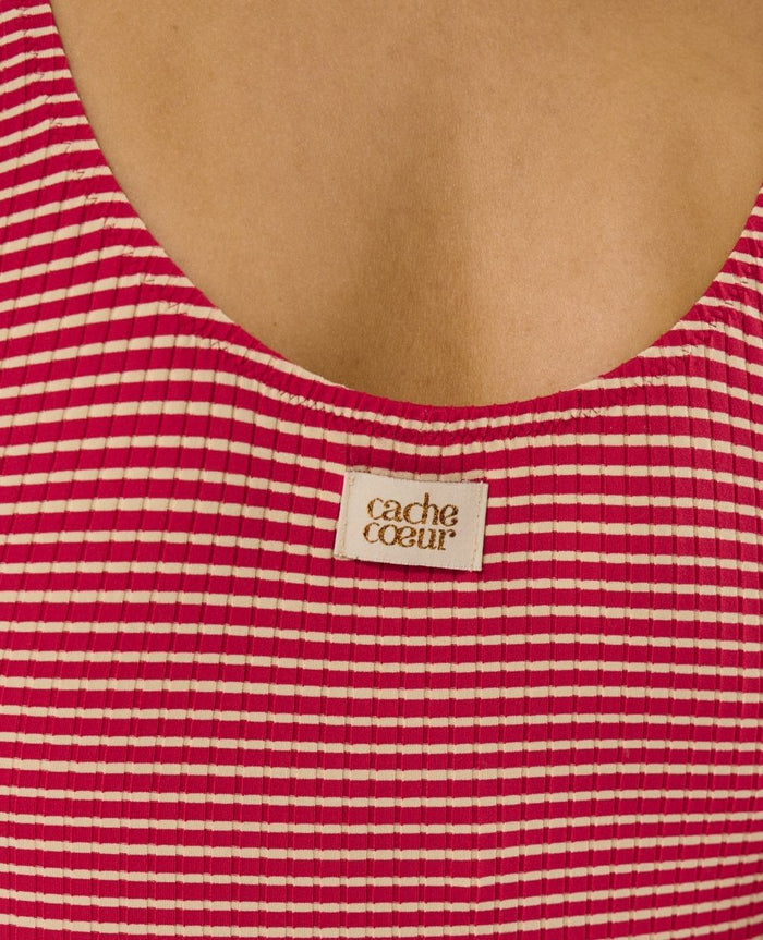 Dinard beachwear dress - Red