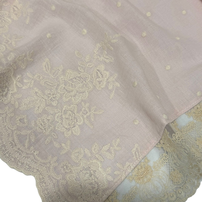 Dominique Linen Blanket Pink