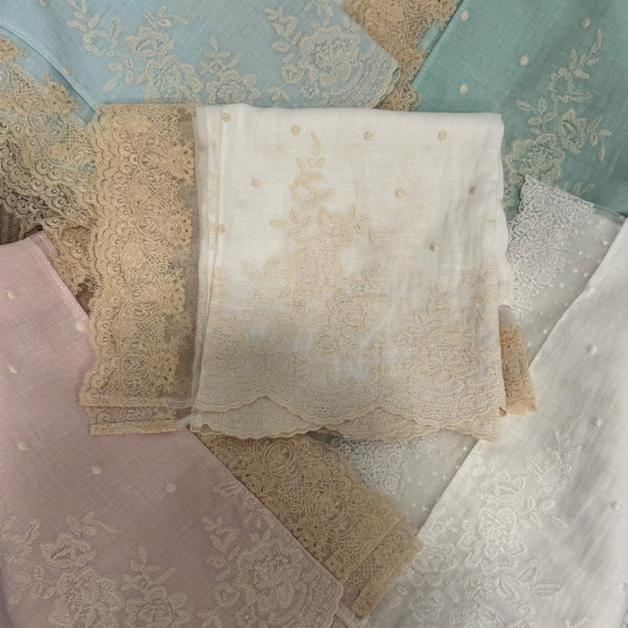 Dominique Linen Blanket Pink
