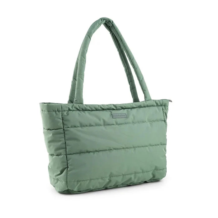 Done by Deer Quilted Changing Tote Green