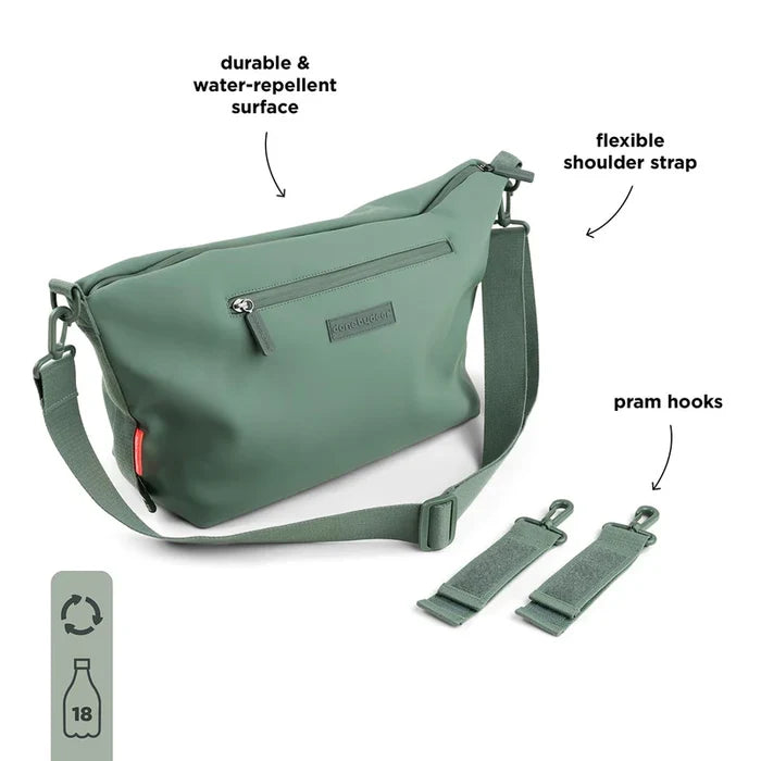 Done by Deer Stroller Bag Green