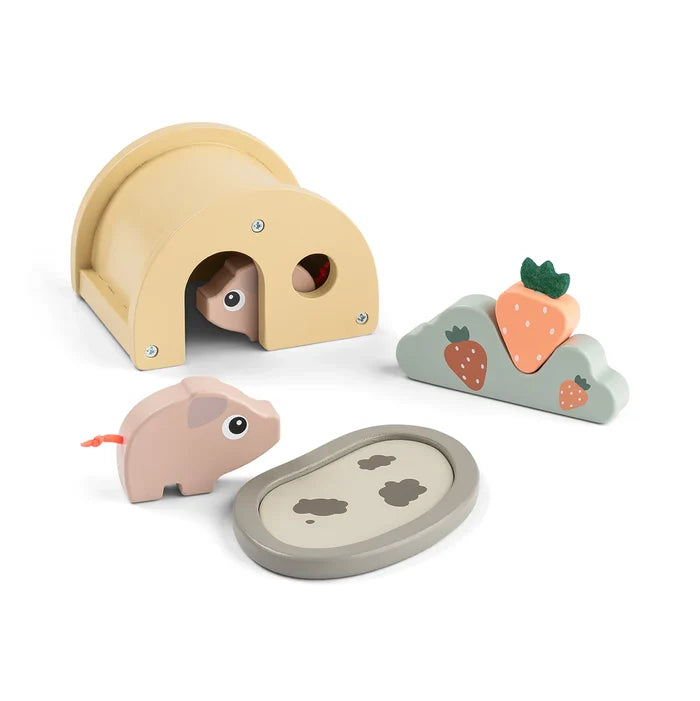 Done by Deer Tiny Farm Play Set Pigee