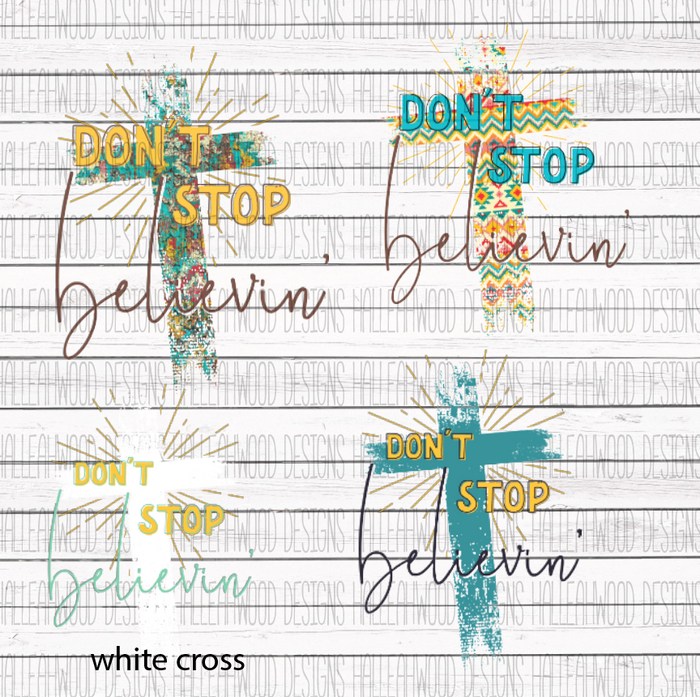 Don't Stop Believin- Cross- FULL SET