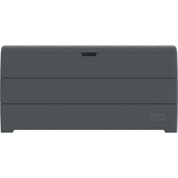 Duramax Deck Boxes DuraMax | Deck Box Cedar Grain 110 Gallon Gray 86603