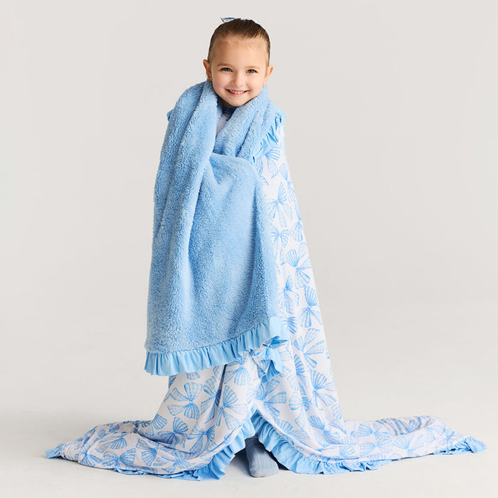 Edda Ruffled Luxe Plush Patoo® Blanket