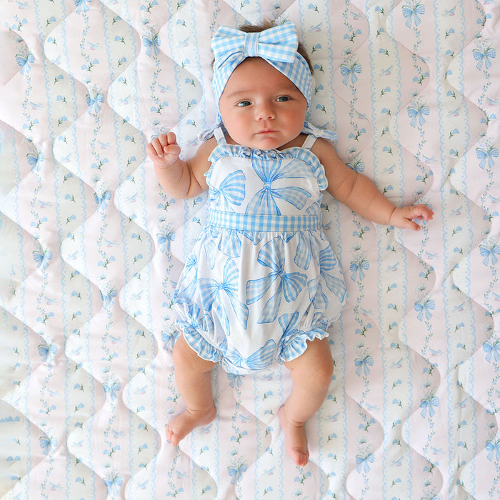 Edda Sleeveless Bow Bubble Romper