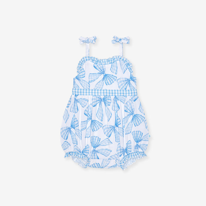 Edda Sleeveless Bow Bubble Romper