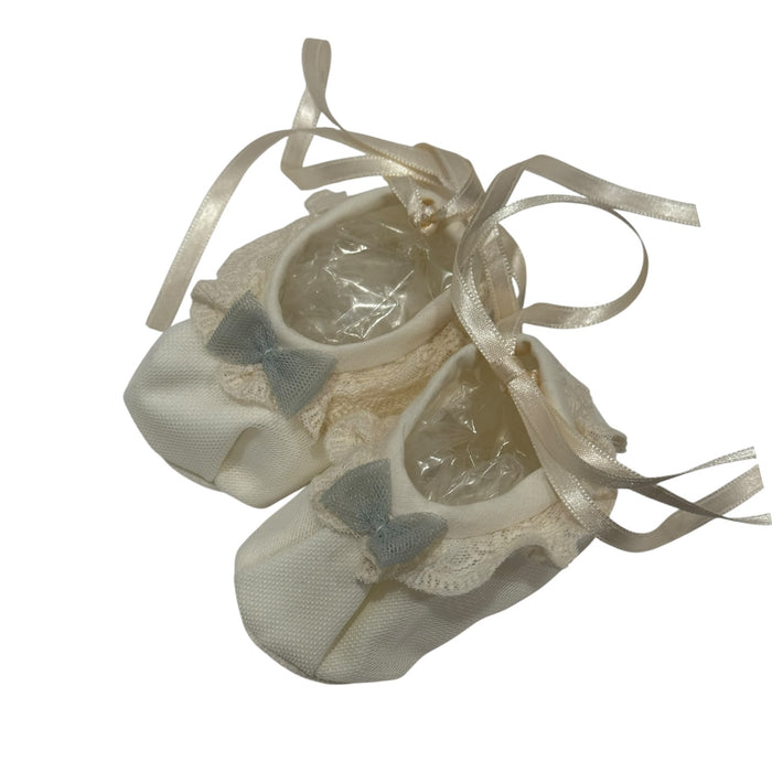 Edwarda Green Lace Pre-Walker Booties