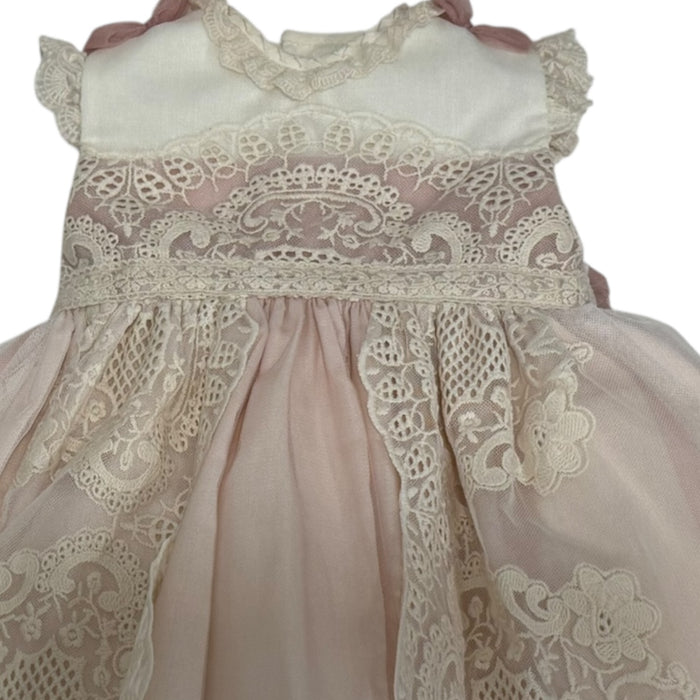 Edwarda Pink/Ivory Lace 3-pc Girl Set