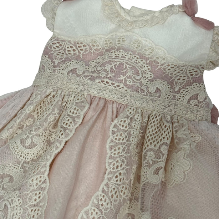 Edwarda Pink/Ivory Lace 3-pc Girl Set