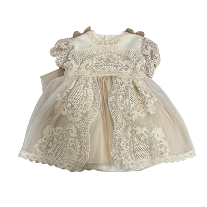 Edwarda Tower Toffee Lace Girl Dress