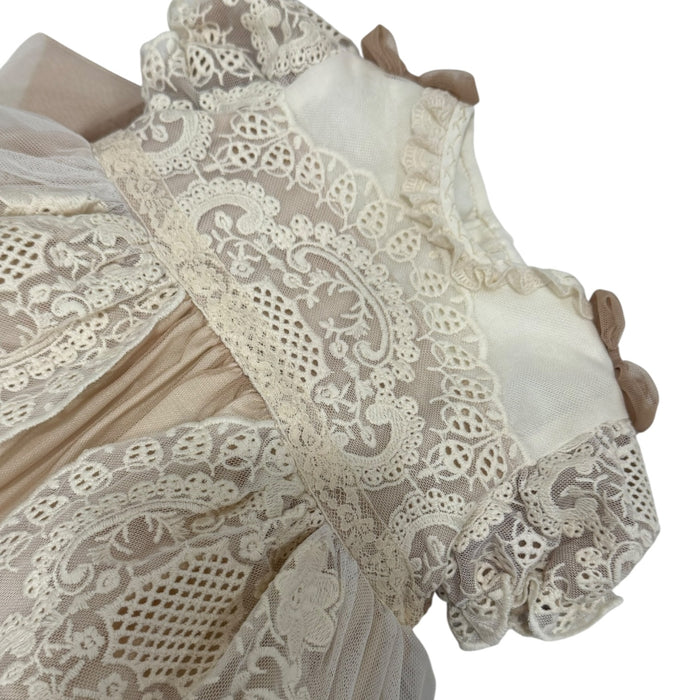 Edwarda Tower Toffee Lace Girl Dress