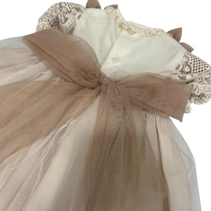 Edwarda Tower Toffee Lace Girl Dress