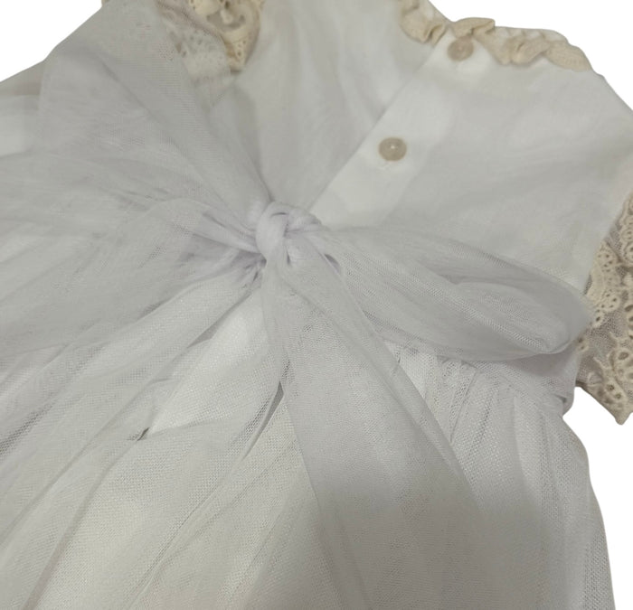 Edwarda Tower White Lace Girl Dress