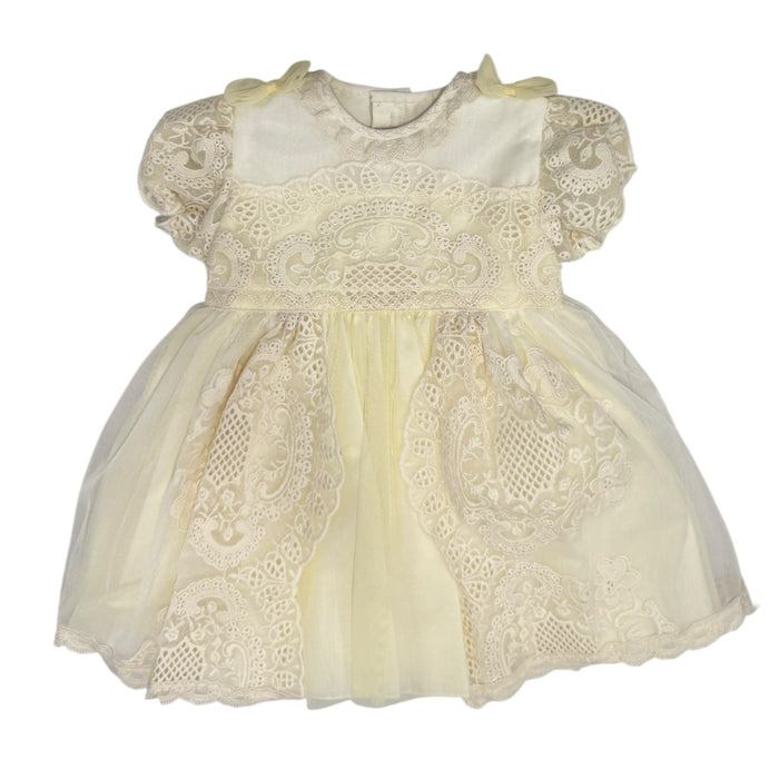 Edwarda Tower Yellow Lace Girl Dress