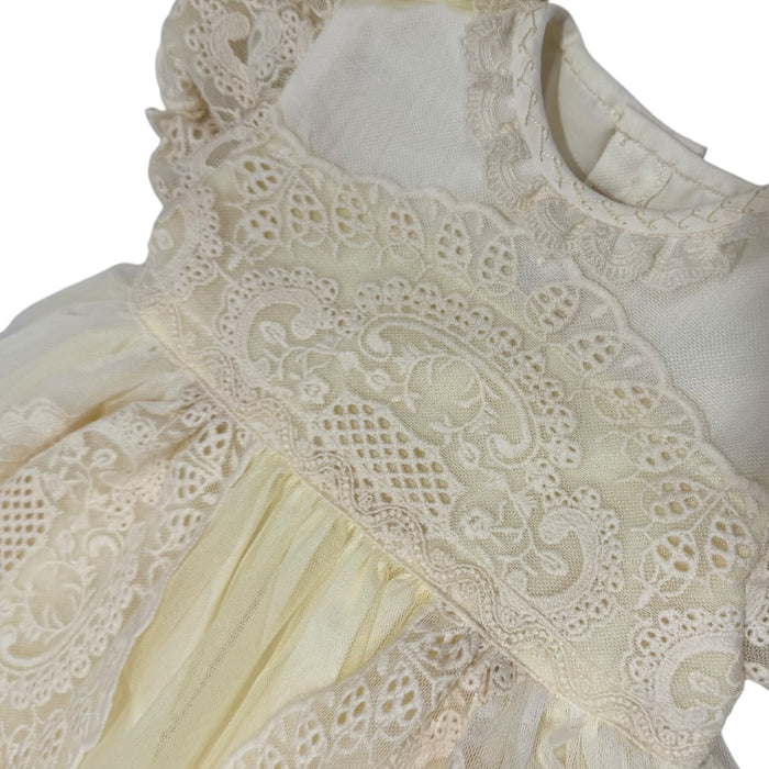 Edwarda Tower Yellow Lace Girl Dress