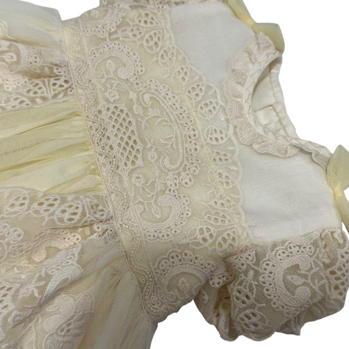 Edwarda Tower Yellow Lace Girl Dress