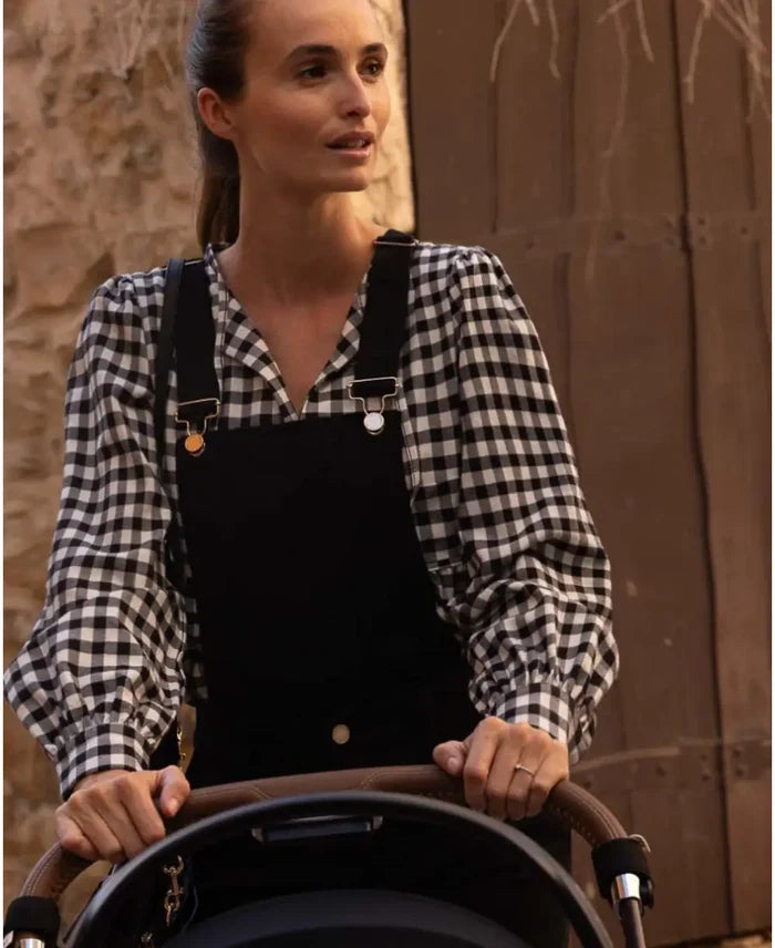 Eléonore vichy maternity and nursing blouse