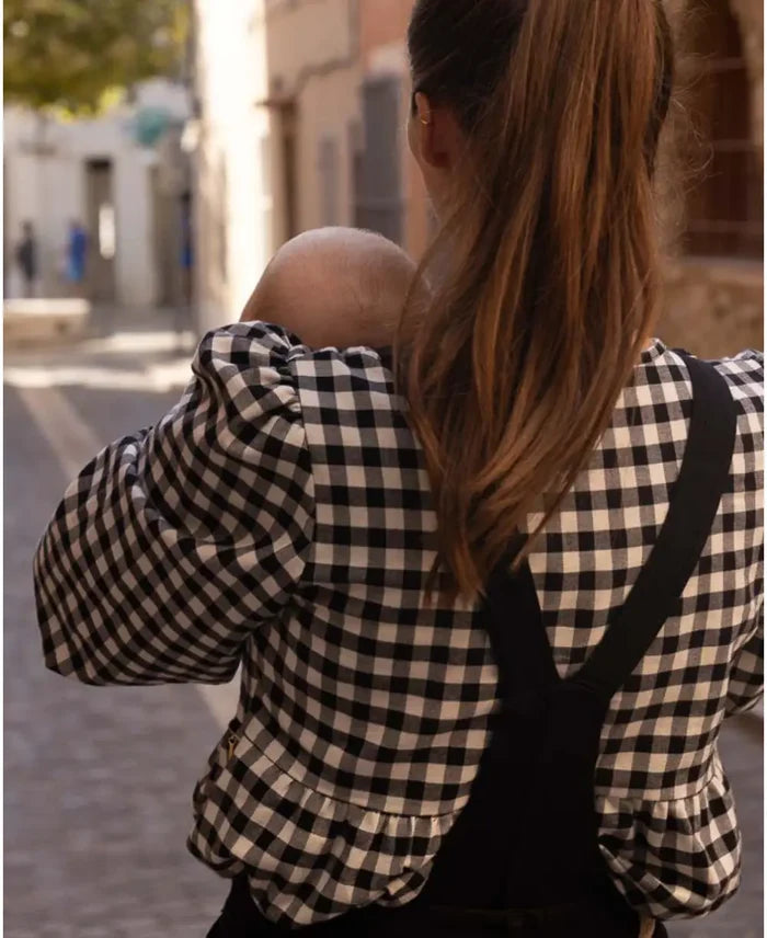 Eléonore vichy maternity and nursing blouse