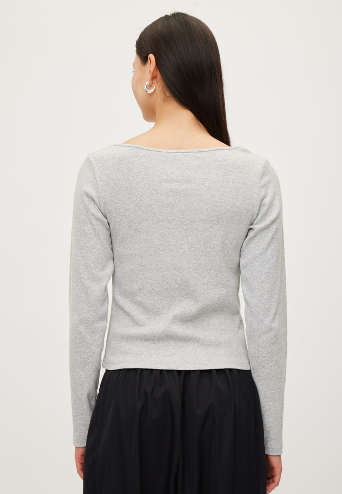 Rethinkit Elevate L/S T-shirt T-Shirt 0105 grey melange