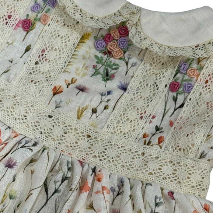 Elsa Wildflower Handembroidered Girl Dress
