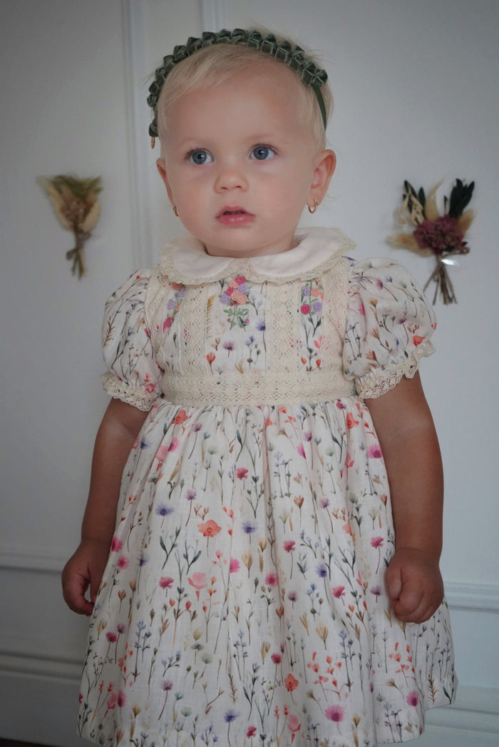 Elsa Wildflower Handembroidered Girl Dress