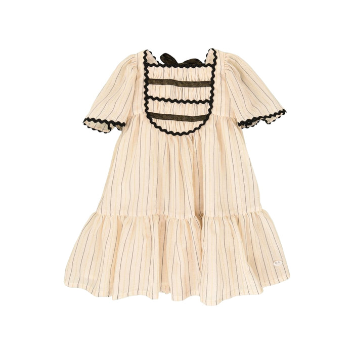 Ericka Beige and Black Girl Dress