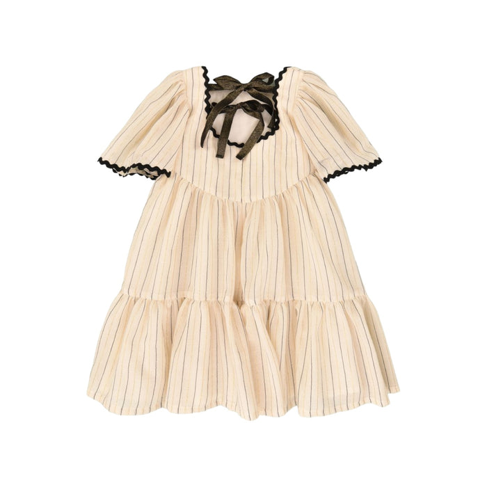 Ericka Beige and Black Girl Dress