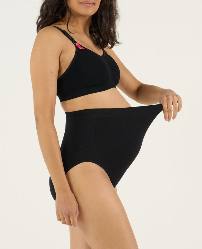 Essentiel  seamless maternity maxi brief – Black