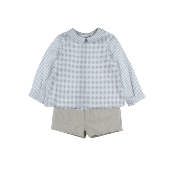 Federico Trucks Gingham 2-pc Set