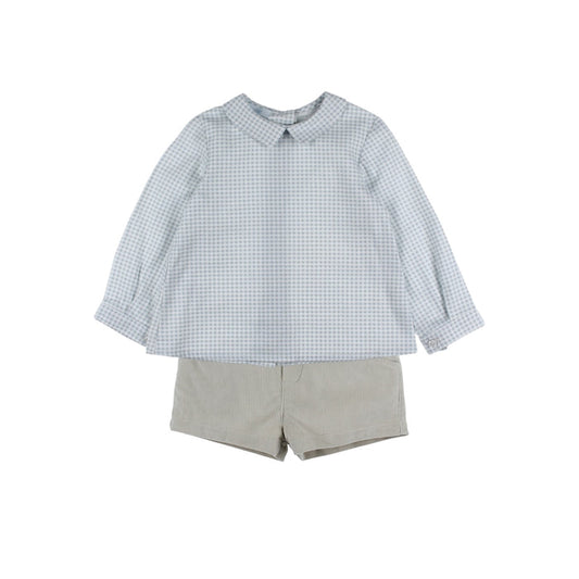 Federico Trucks Gingham 2-pc Set