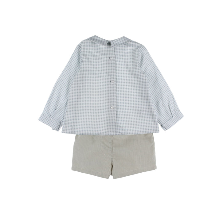 Federico Trucks Gingham 2-pc Set