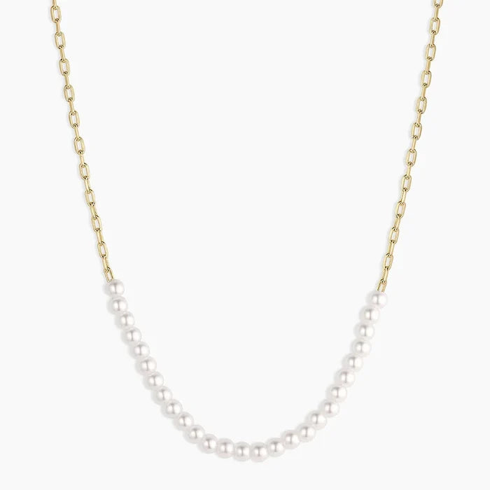 Finley Pearl Row Necklace