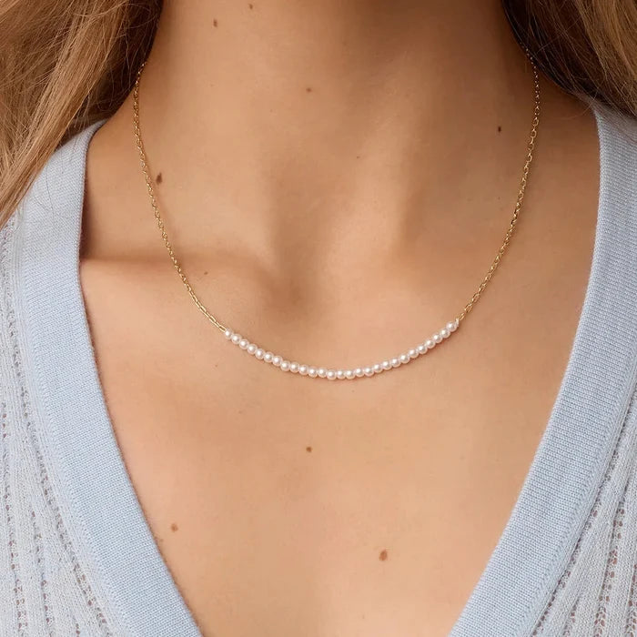 Finley Pearl Row Necklace