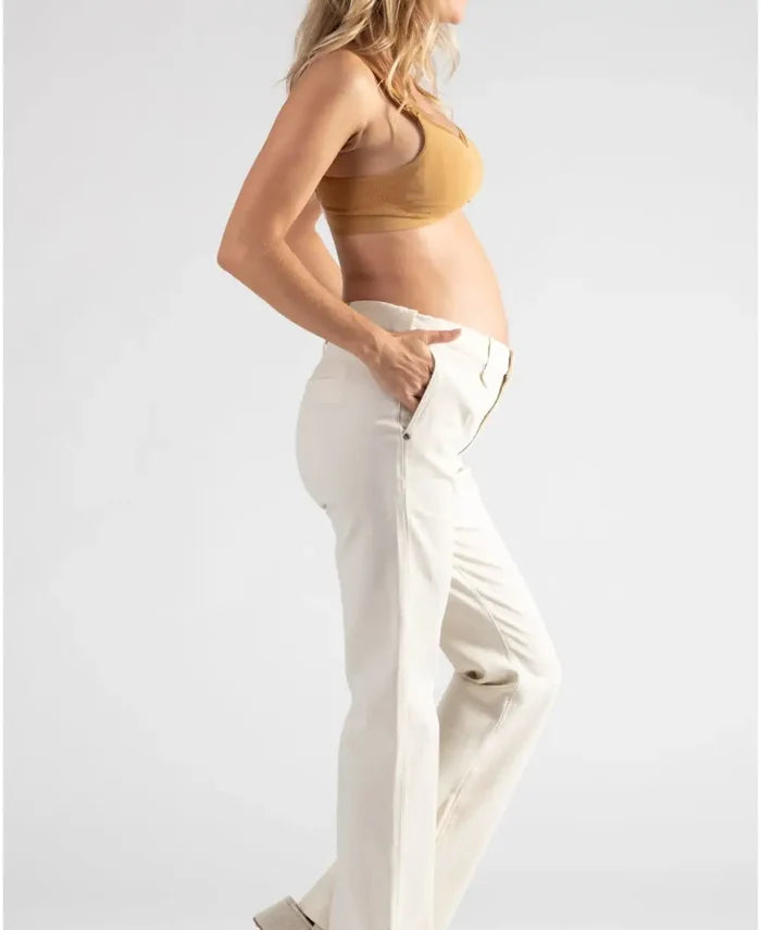 Flare maternity and post partum jeans Sabrina beige