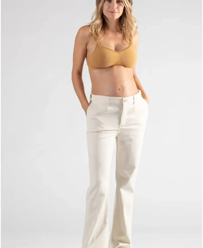Flare maternity and post partum jeans Sabrina beige