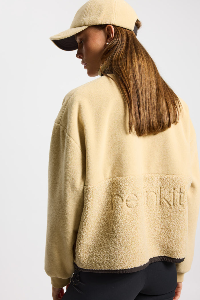 Rethinkit Fleece Half Zip Terra Sweatshirt 3356 sandshell