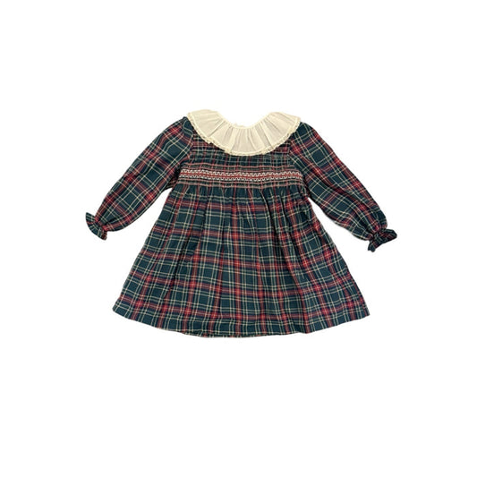Florencia Green Tartan Xmas Long Sleeves Dress