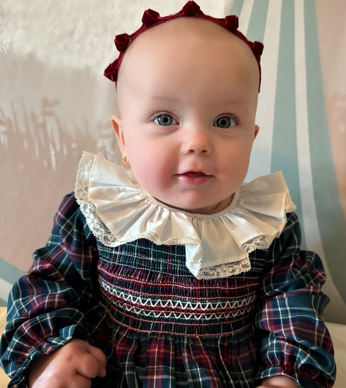 Florencia Green Tartan Xmas Long Sleeves Dress