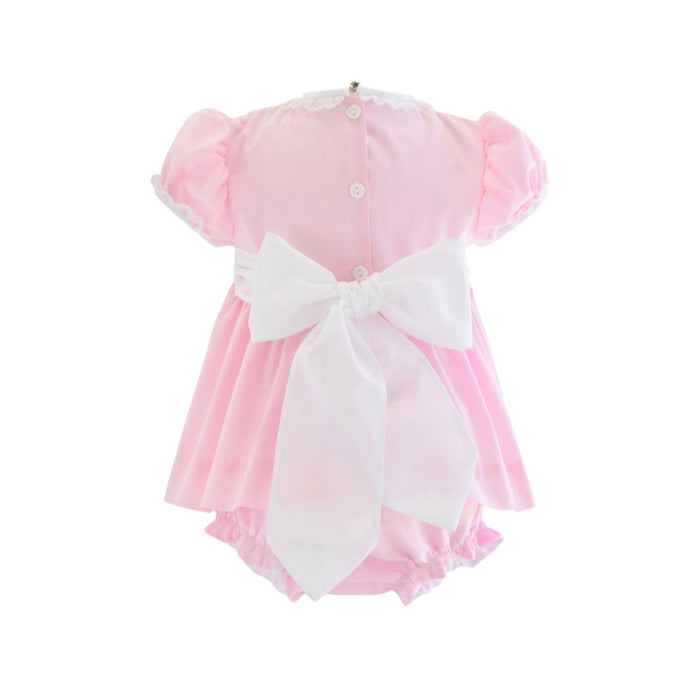 Forest Pink Handsmocked 2-pc Set