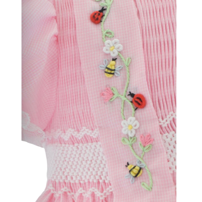 Forest Pink Handsmocked 2-pc Set