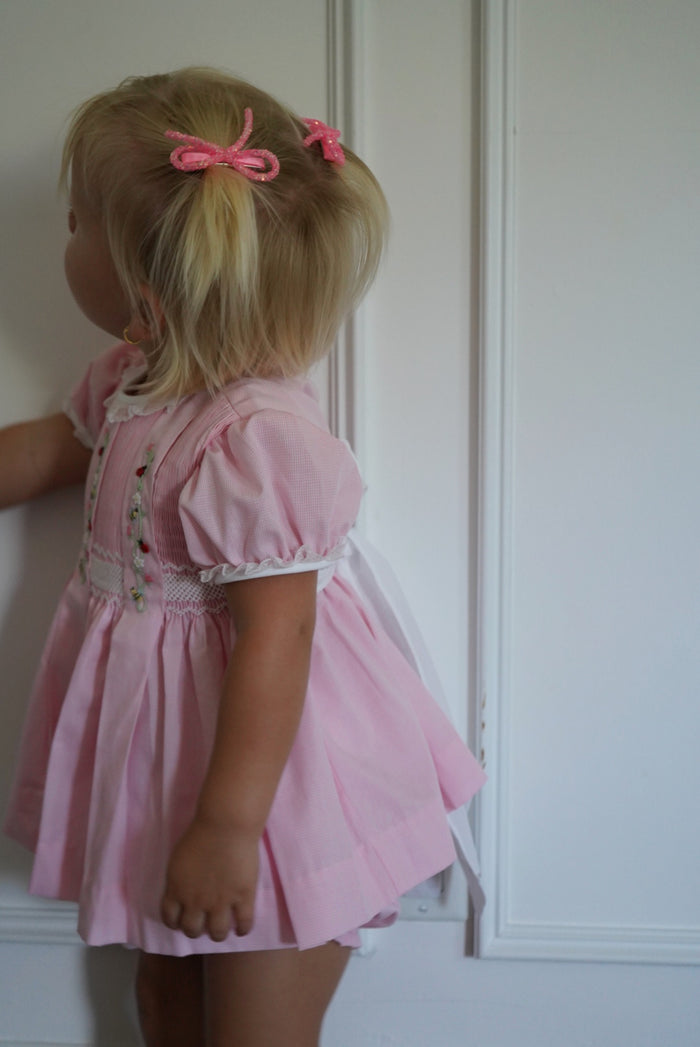 Forest Pink Handsmocked 2-pc Set