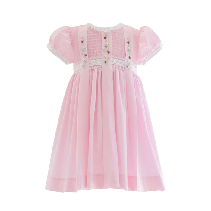 Forest Pink Handsmocked Dress