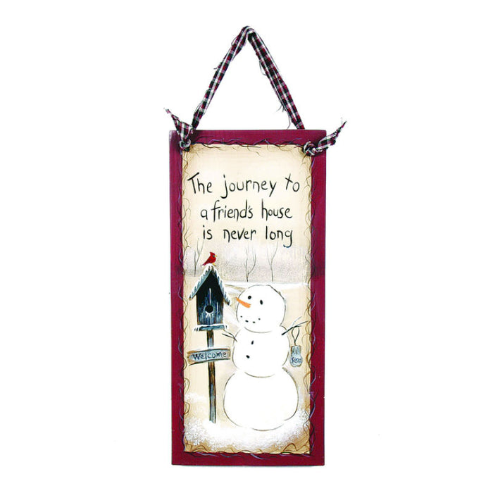 friendship snowman sign