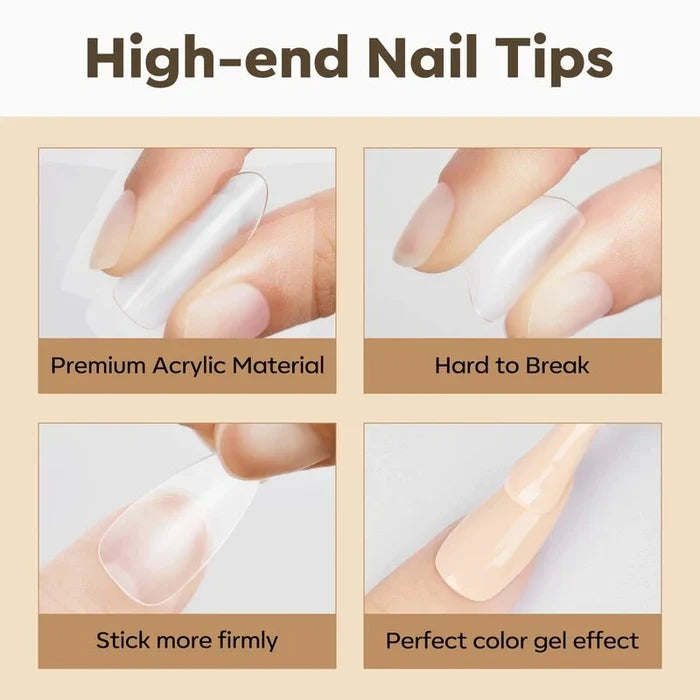 500 Pcs Full Cover Nail Tips Nail Tip MODELONES #